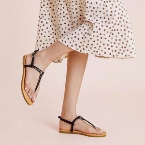 Elegant Black Sandals for Women SANDALUP size 8 NWT